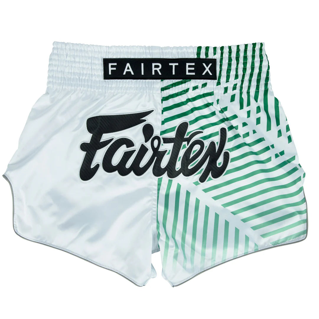 Fairtex BS1923 Racer White Muay Thai Shorts