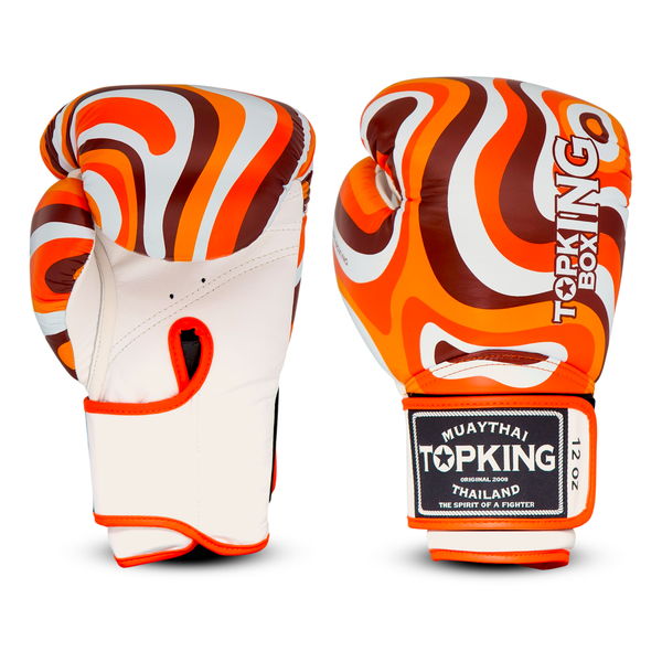 Top King Lava Boxing Gloves Orange | Fight Warehouse